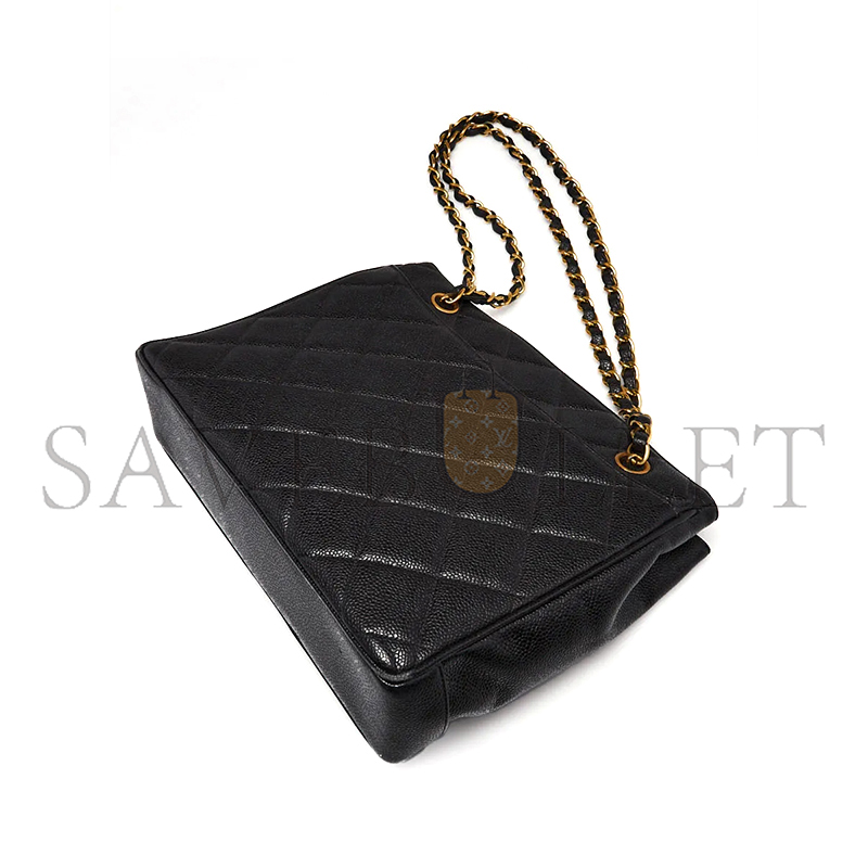 Ch**el small matelasse chain shoulder bag caviar quilted 633595 (28*23*9cm)